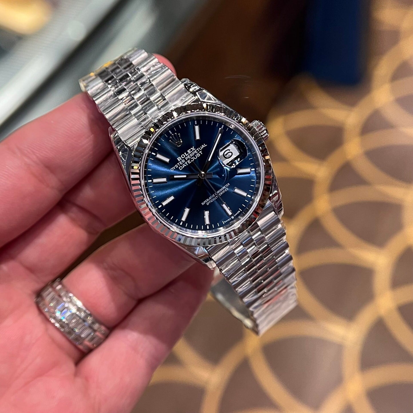 Rolex DateJust 126334 Replica Watches Blue Dial VS Factory 36mm