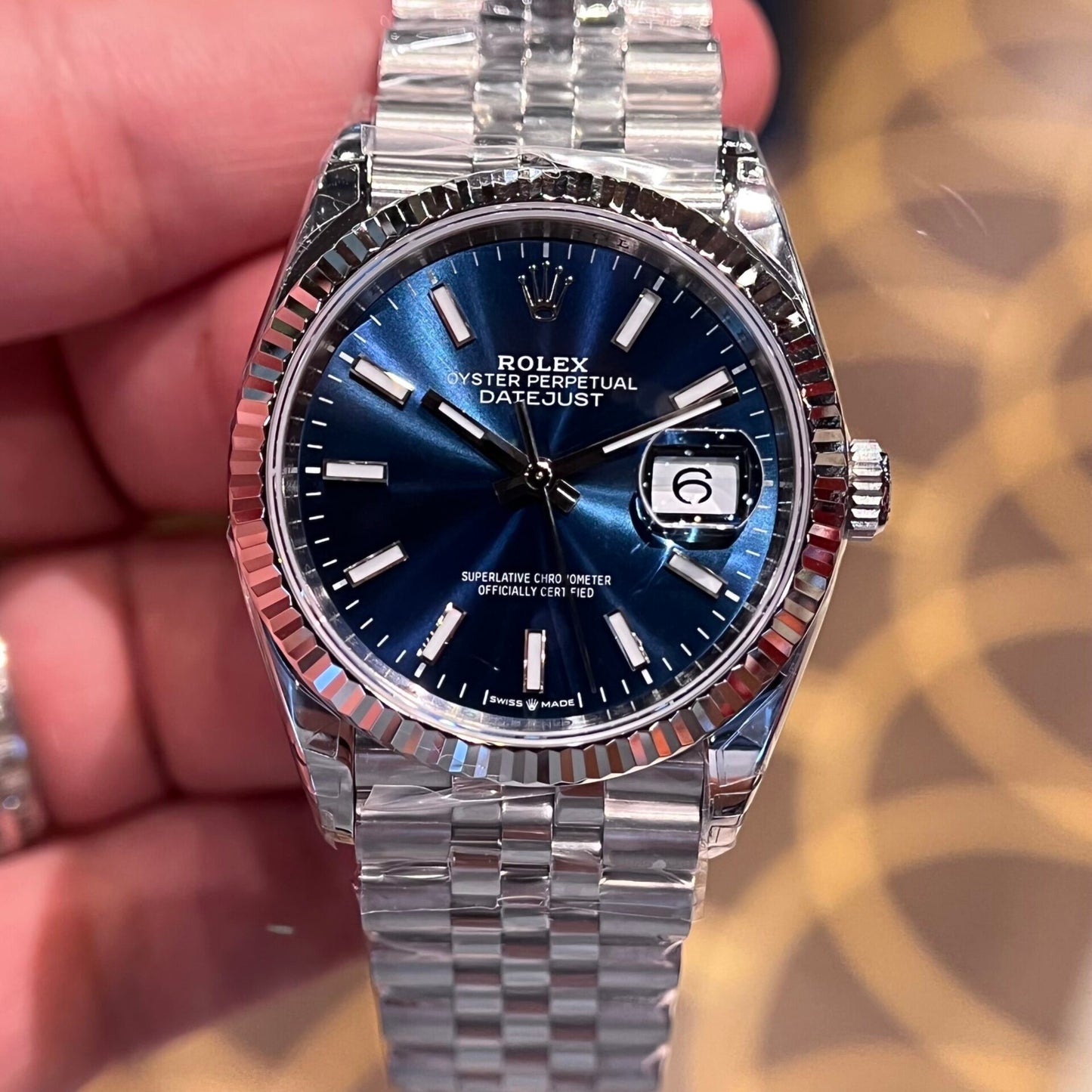 Rolex DateJust 126334 Replica Watches Blue Dial VS Factory 36mm