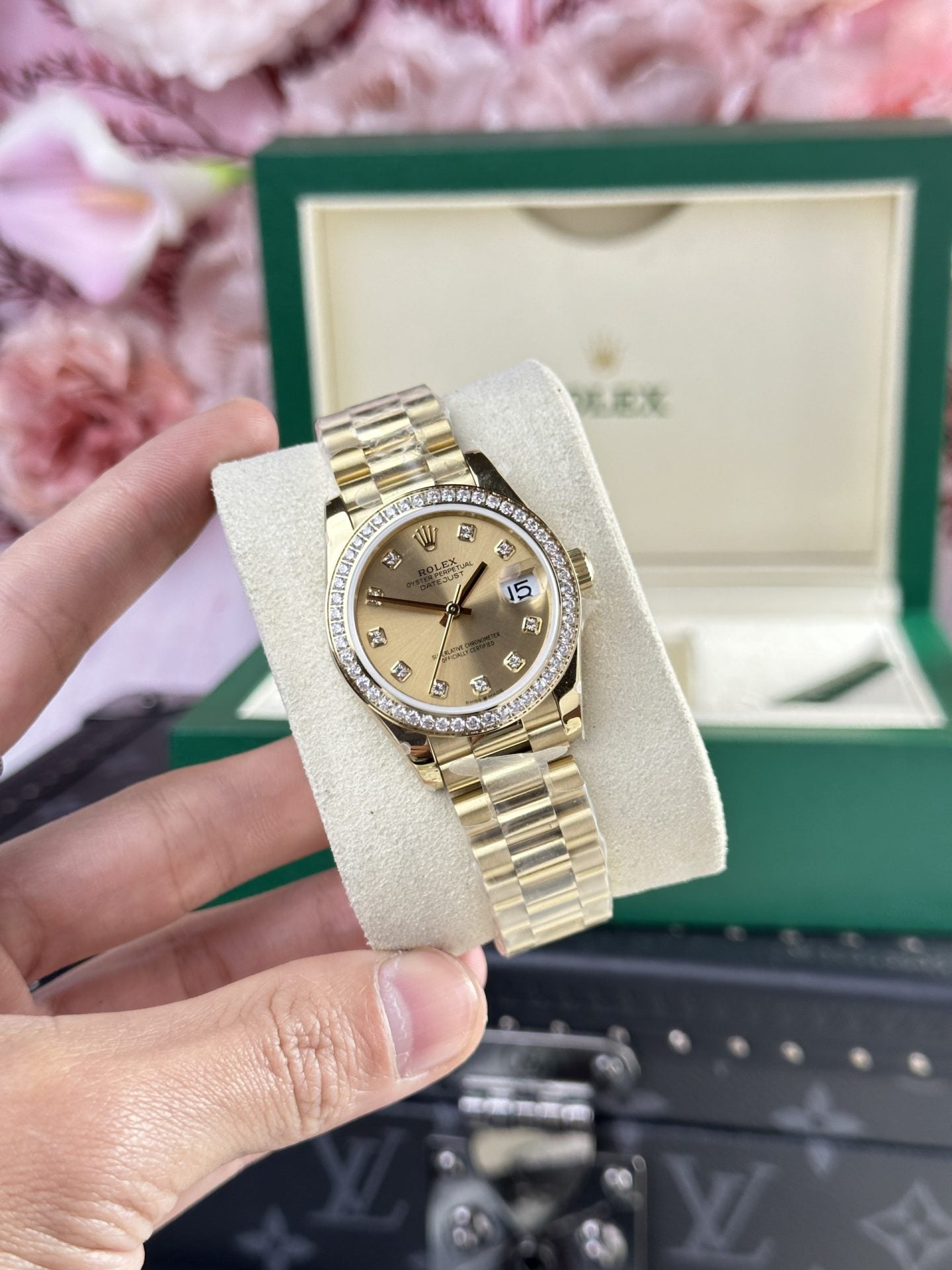Rolex DateJust 278288 Replica Watch Yellow President Strap 31mm Clone