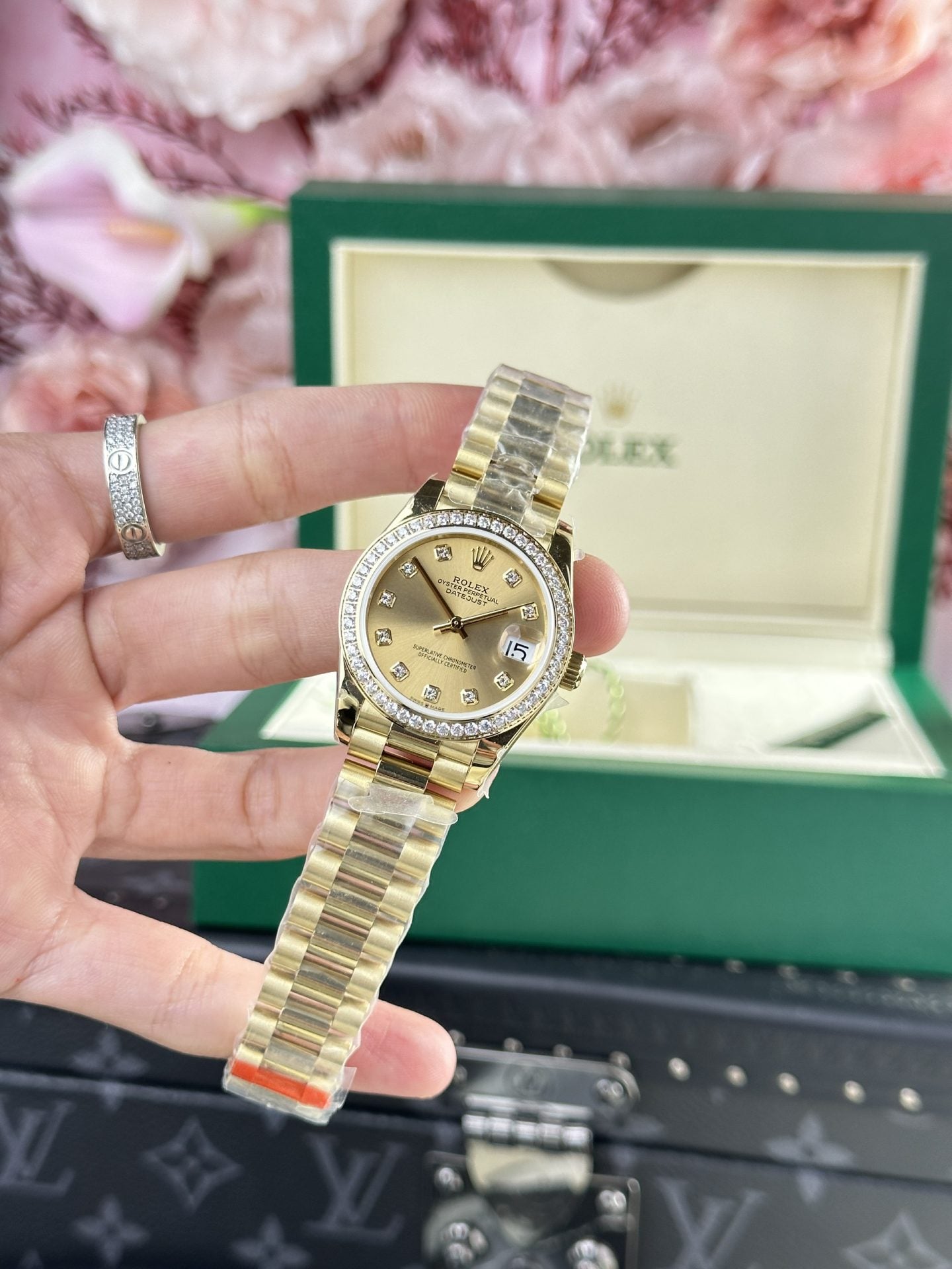 Rolex DateJust 278288 Replica Watch Yellow President Strap 31mm Clone
