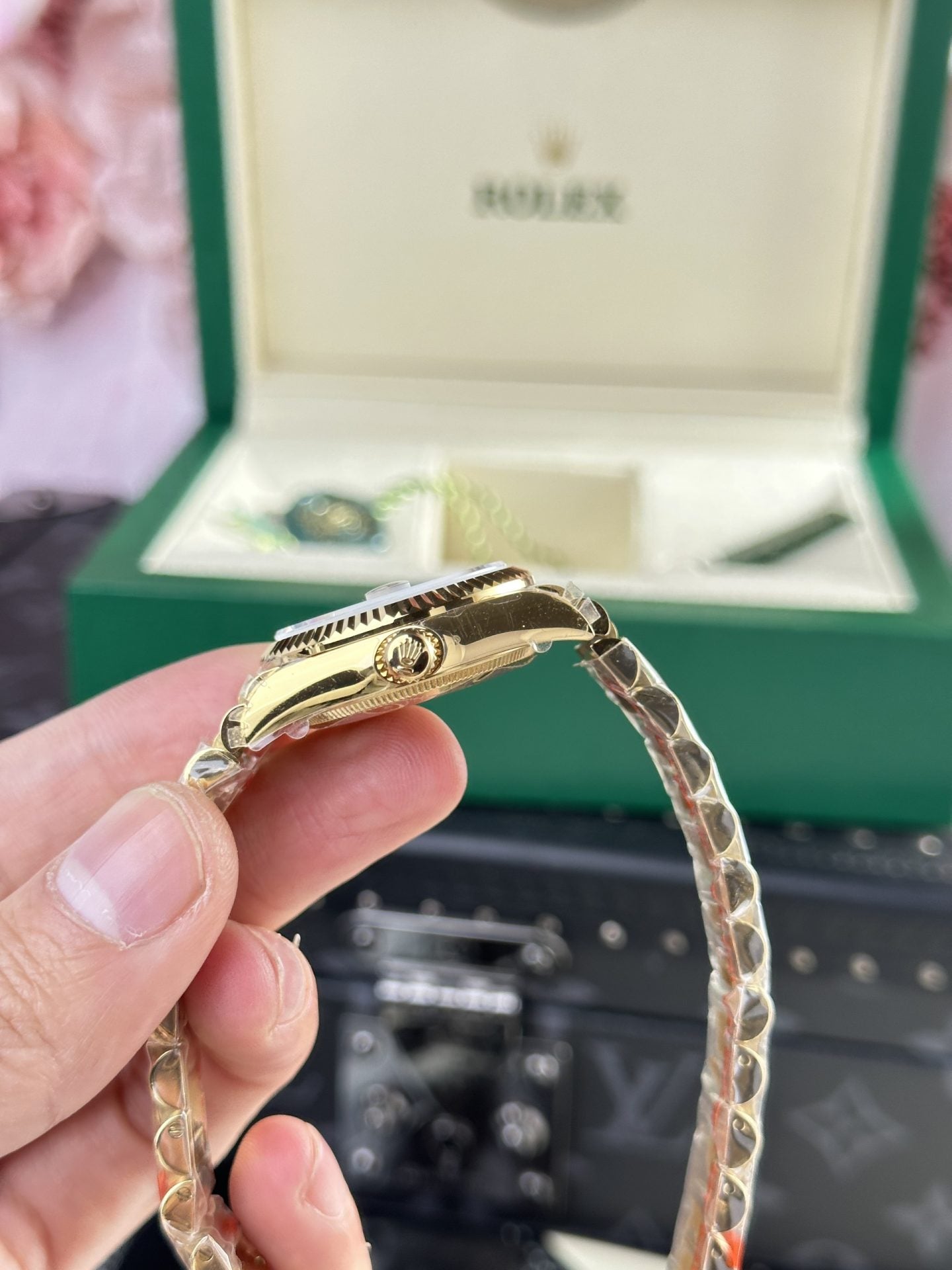 Rolex Replica Watch DateJust 278288 Olive Flower Pattern Dial 31mm Clone