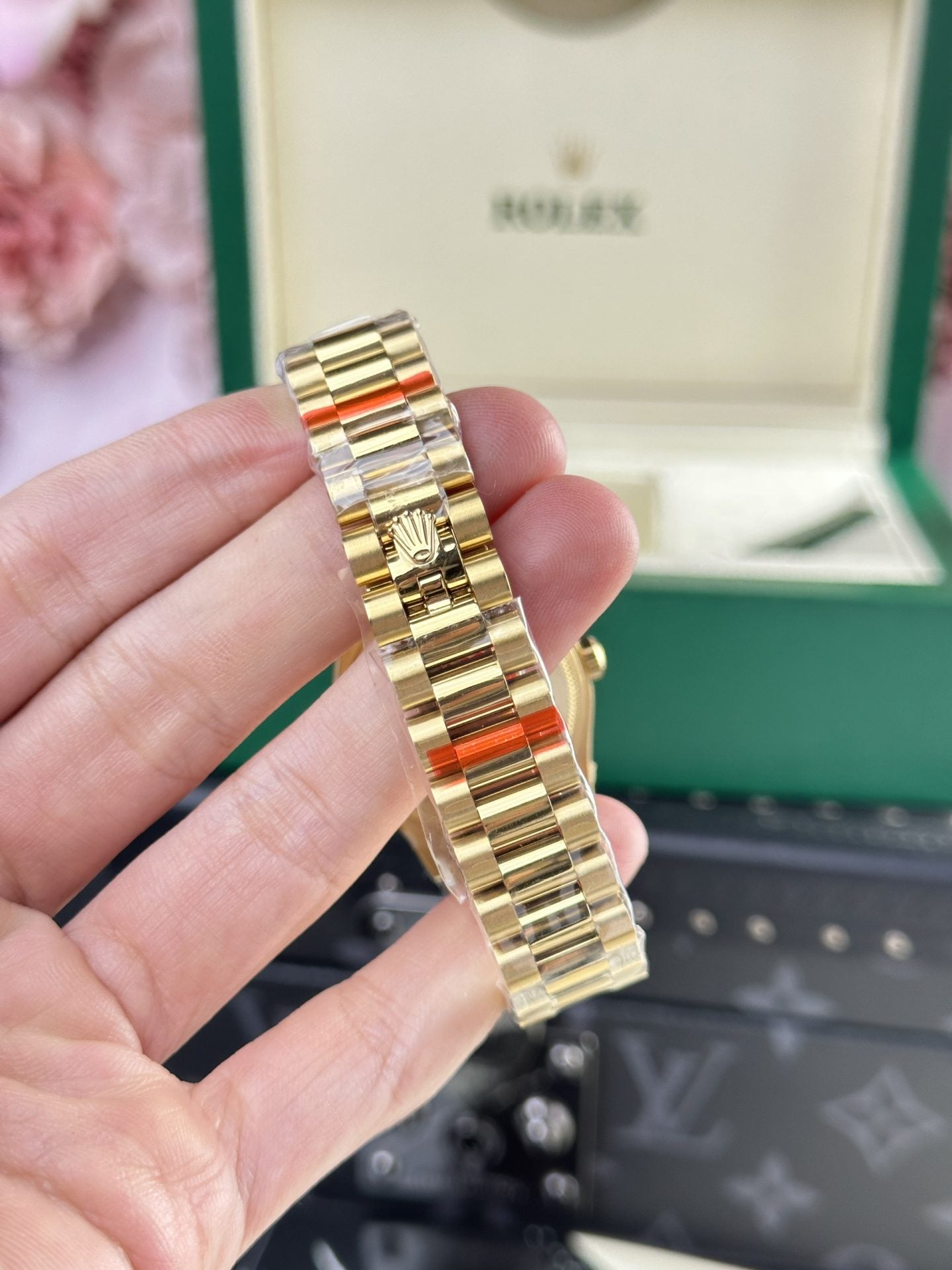 Rolex Replica Watch DateJust 278288 Olive Flower Pattern Dial 31mm Clone