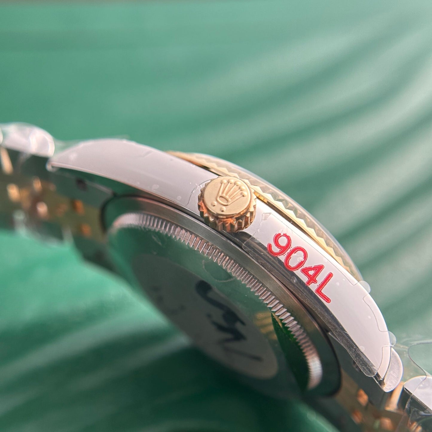 Rolex DateJust 18K Gold Wrapped Replica Watch Palm Leaf Dial GM 36mm Clone