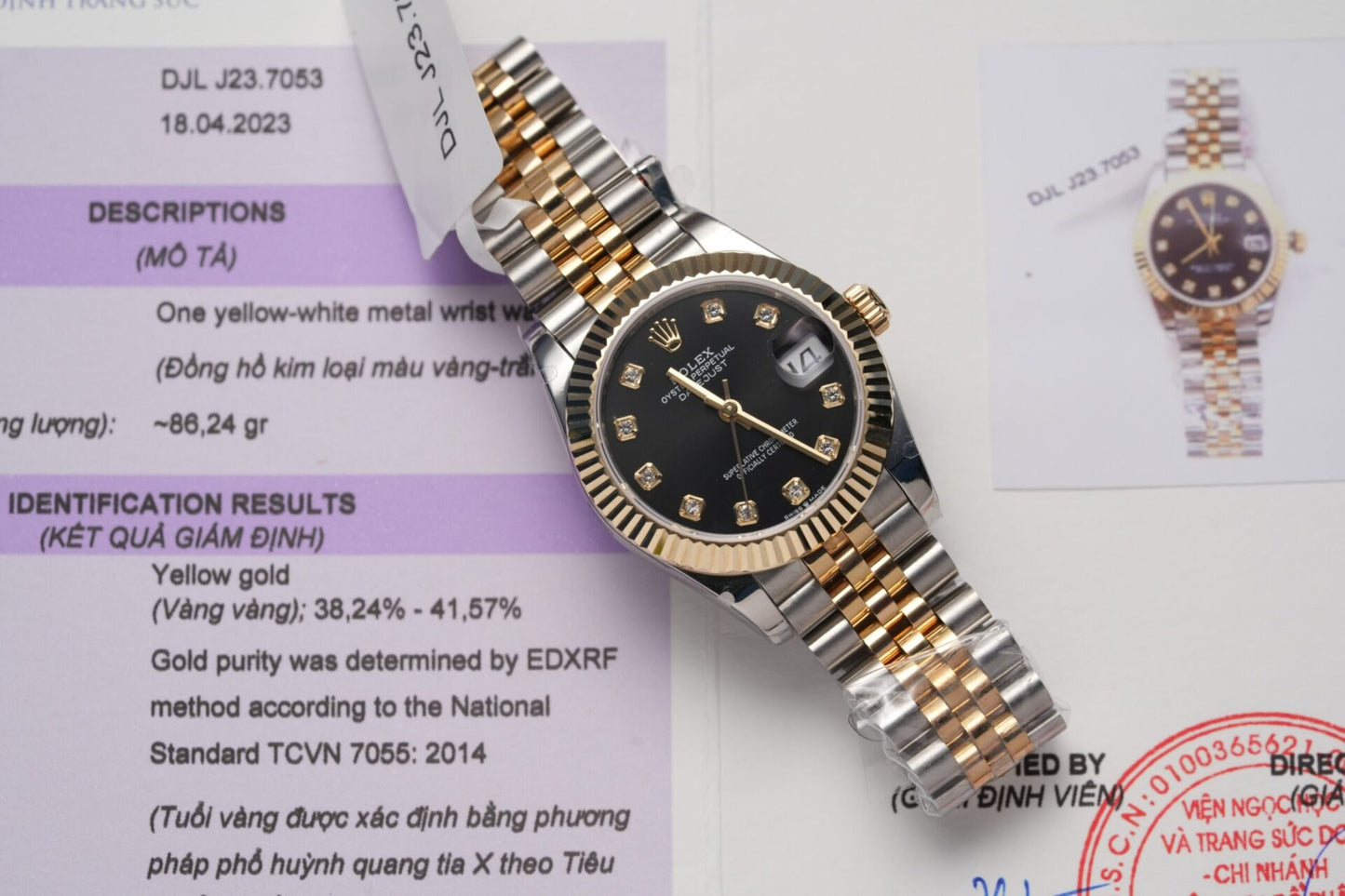 Rolex Best Replica Watches DateJust Gold Wrapped Black Dial 31mm Clone