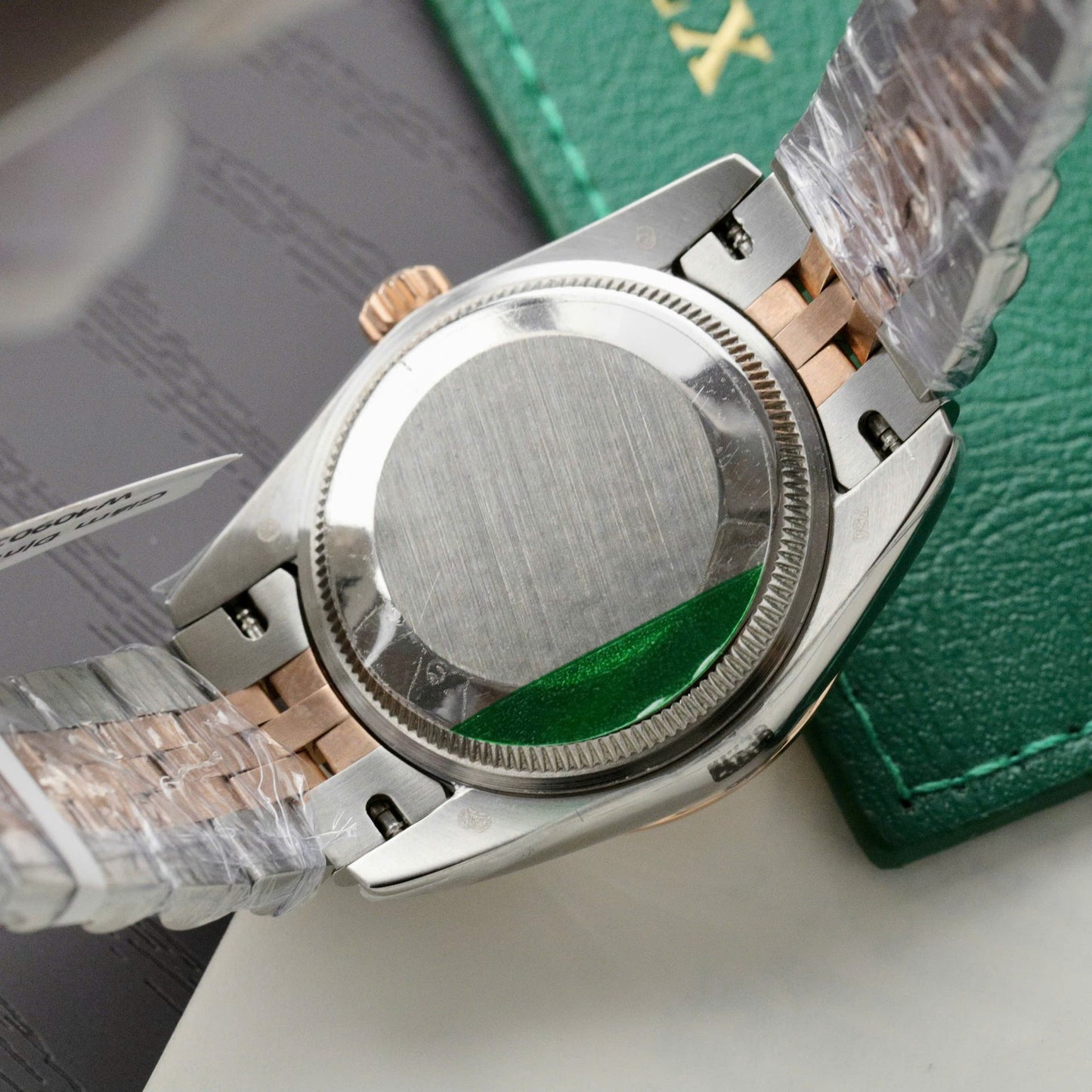 Rolex DateJust Replica Watch Custom Moissanite Diamonds Clean Factory 31mm
