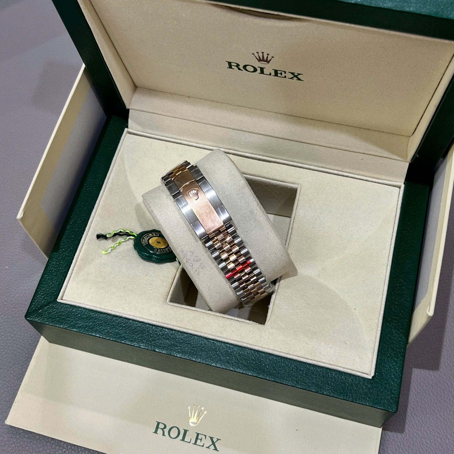 Rolex DateJust Dial Chocolate Replica Watch Custom Gold Wrapped GM Factory 41mm