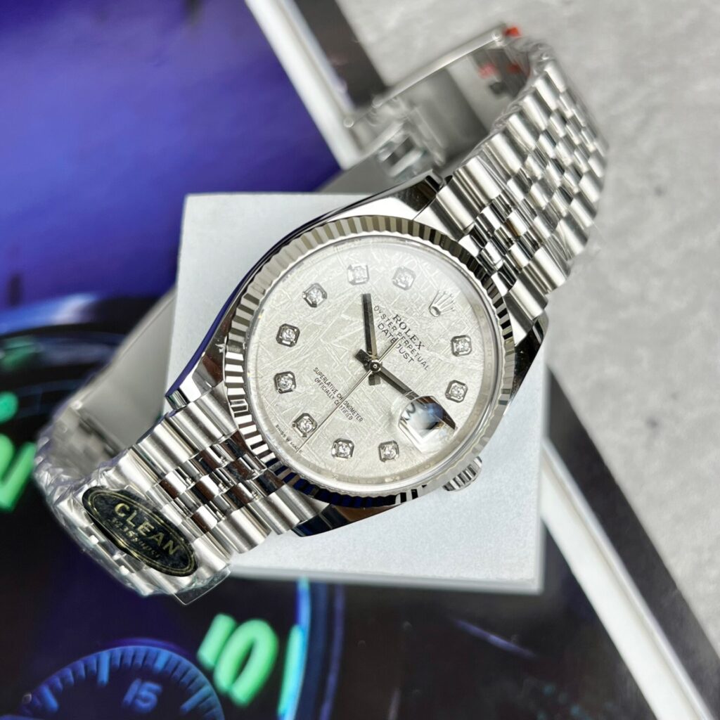 Rolex DateJust Replica Watch Meteorite Dial Clean Factory 41mm