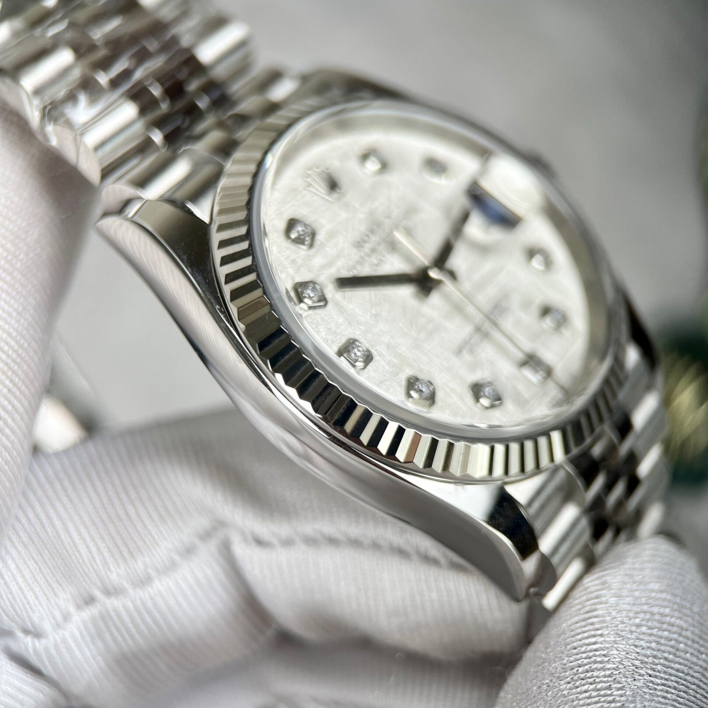 Rolex DateJust Replica Watch Meteorite Dial Clean Factory 41mm
