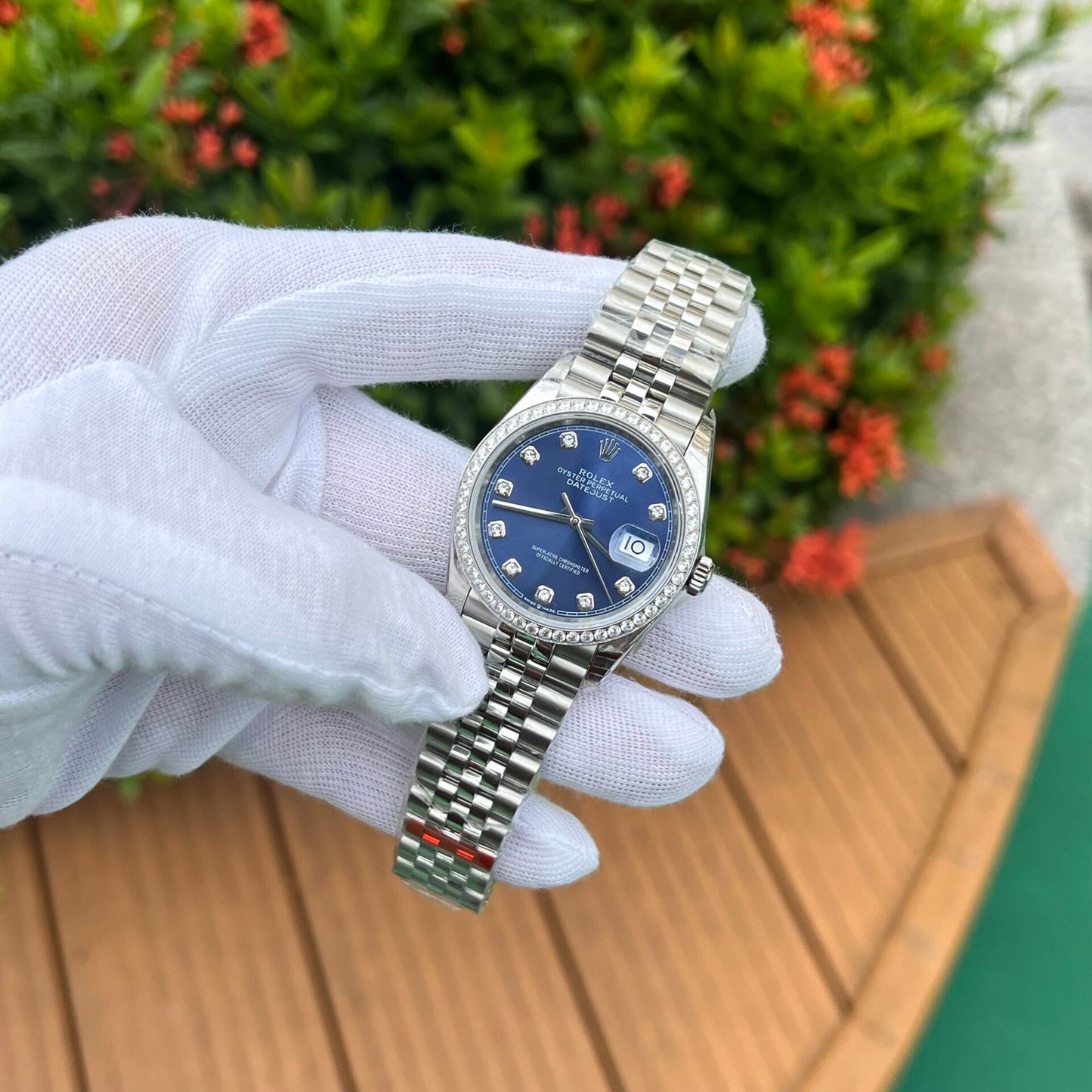 Rolex DateJust Blue Dial Replica 11 Watch Jubilee Strap EW Factory 36mm
