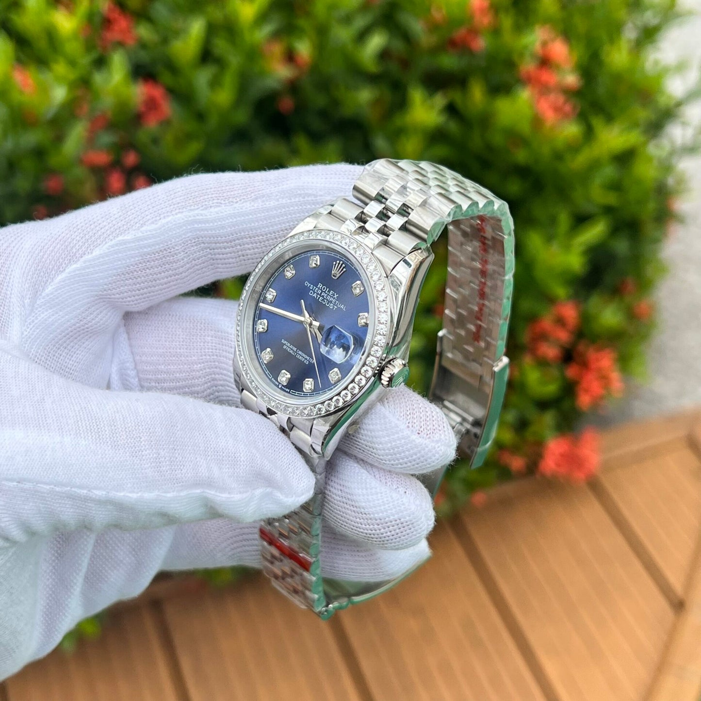Rolex DateJust Blue Dial Replica 11 Watch Jubilee Strap EW Factory 36mm