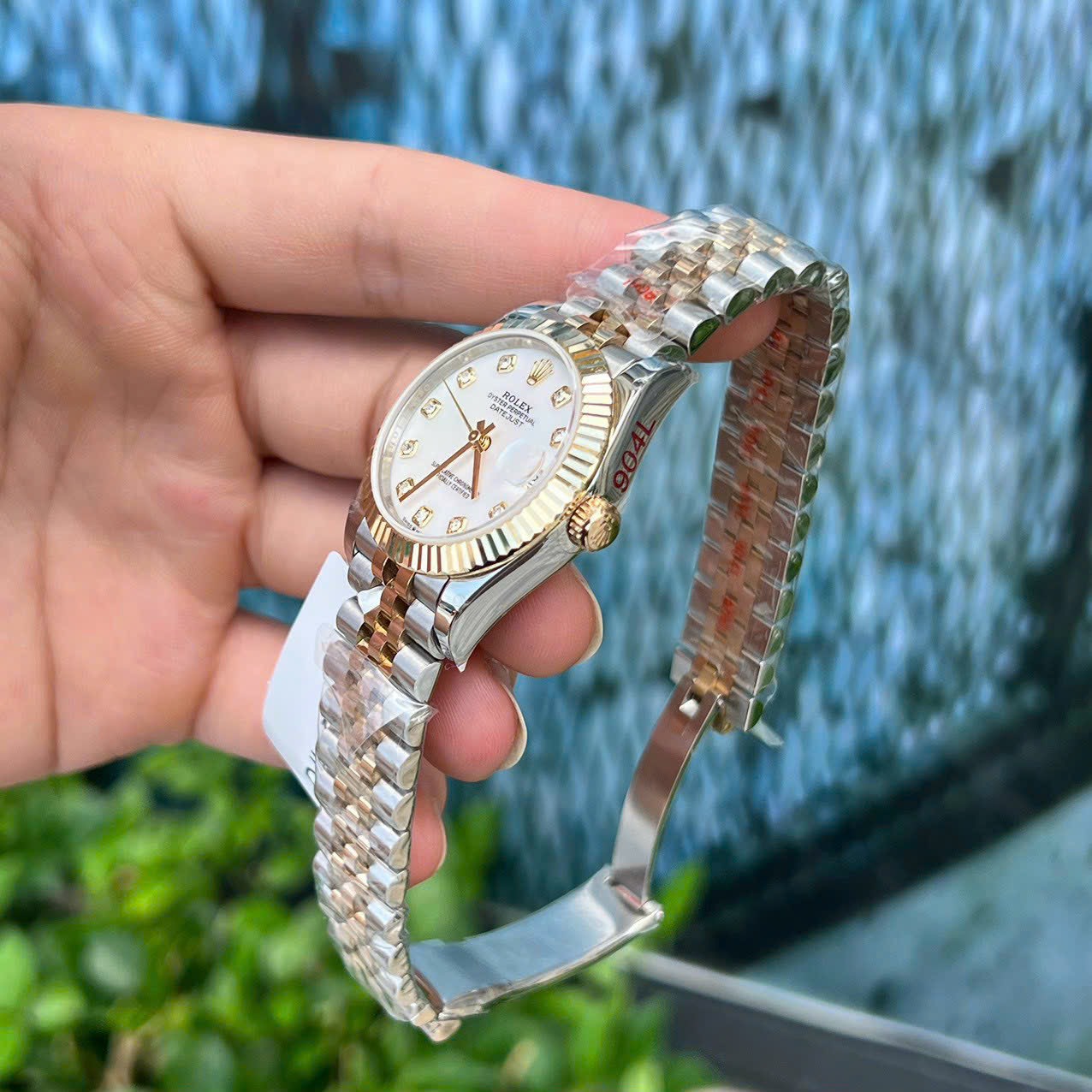 Rolex DateJust 18K Gold Wrapped Replica Watch Mother of Pearl Dial GM Factory 31mm