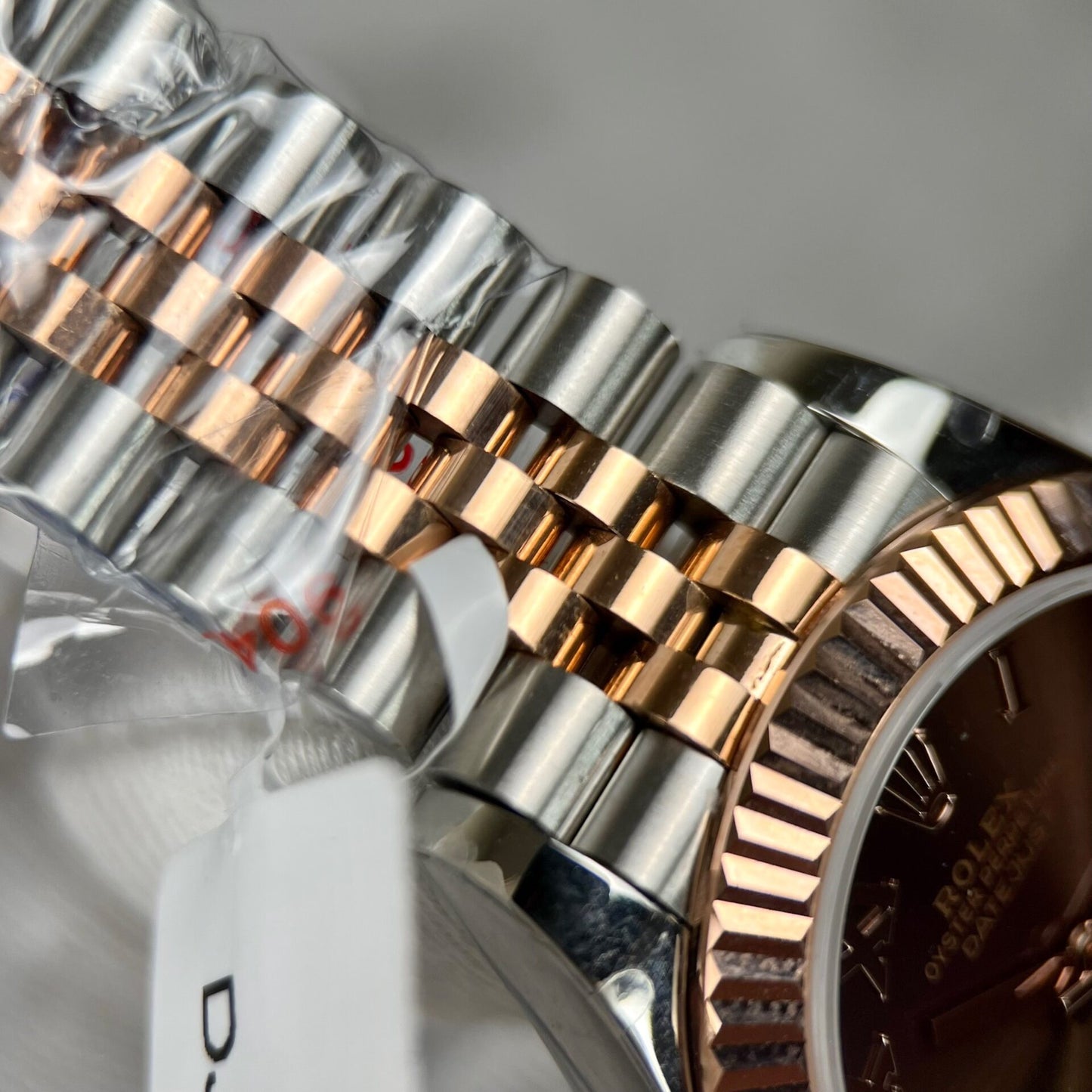 Rolex DateJust Replica Watch Gold Wrapped Chocolate Dial GM Factory 31mm