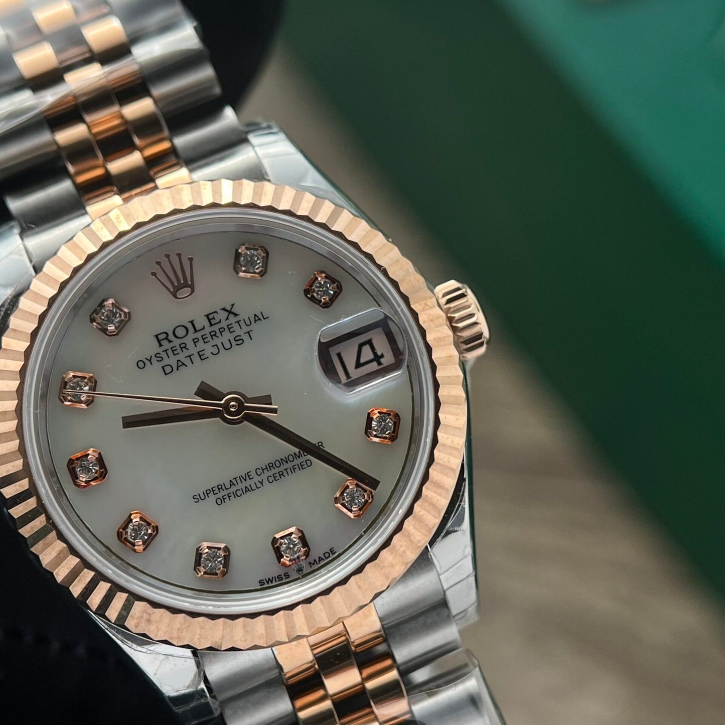 Rolex DateJust Watch Womens Mother Of Pearl Dial 31mm Clone