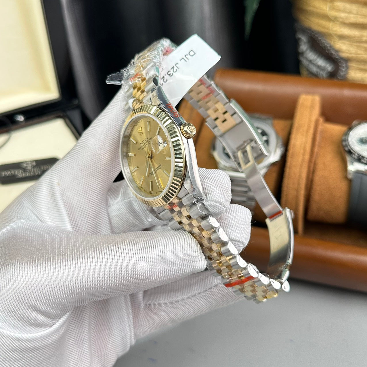 Rolex DateJust Replica Watch Gold Wrapped Jubilee Strap GM Factory 41mm