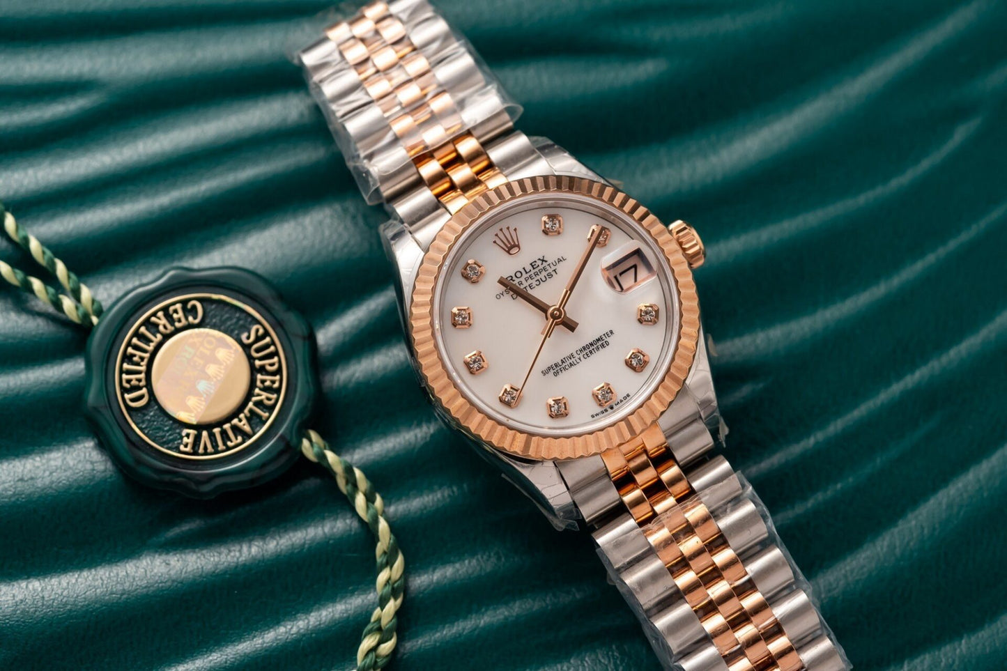 Rolex DateJust Replica Watch Demi Rose Gold 31mm Clone