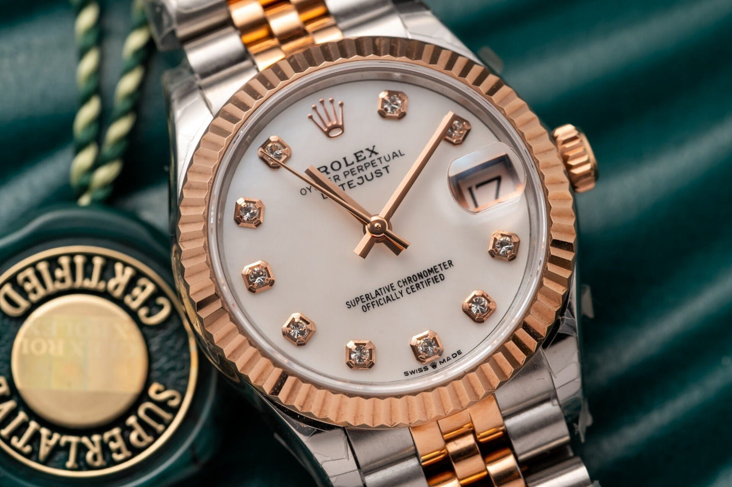 Rolex DateJust Replica Watch Demi Rose Gold 31mm Clone