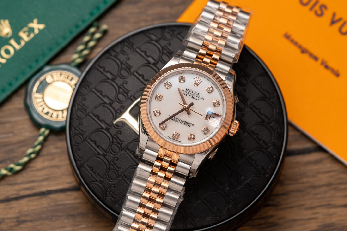 Rolex DateJust Replica Watch Demi Rose Gold 31mm Clone