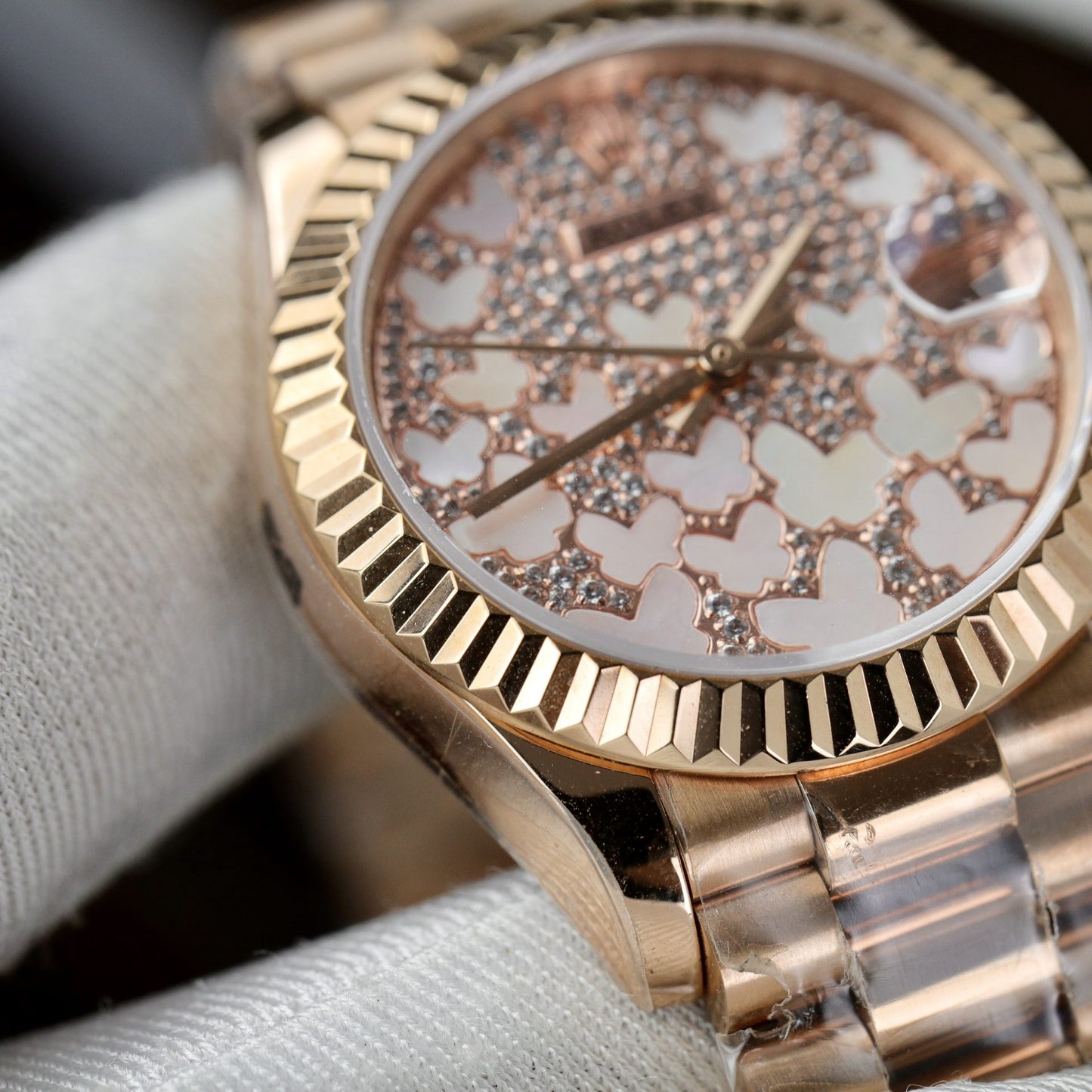 Rolex Replica Watch DateJust 278275 Womens Butterfly Dial 31mm Clone