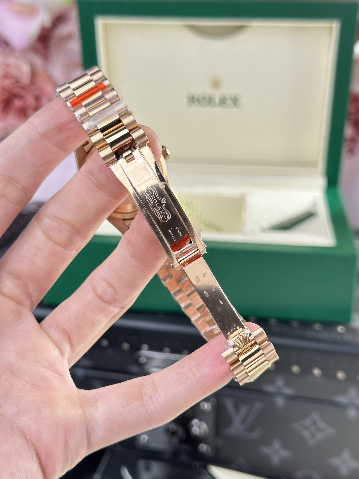 Rolex Replica Watch DateJust Rose Gold 178275 Mother Of Pearl Dial 31mm Clone