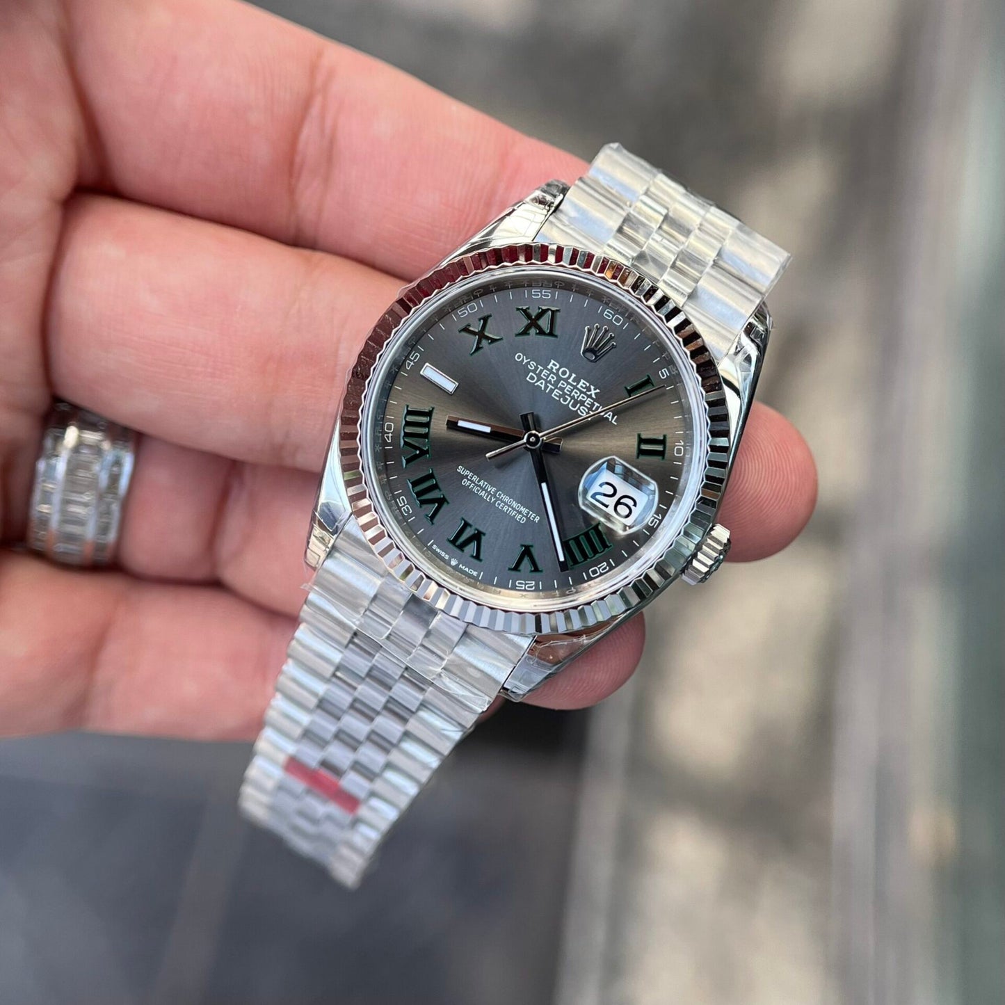 Rolex Datejust 126234 Wimbledon Dial Replica Watch VS Factory 36mm