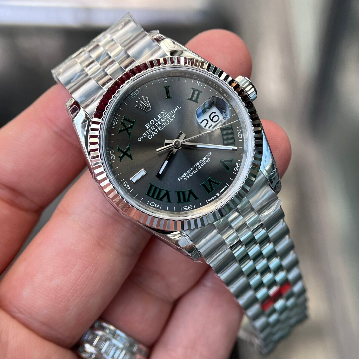 Rolex Datejust 126234 Wimbledon Dial Replica Watch VS Factory 36mm