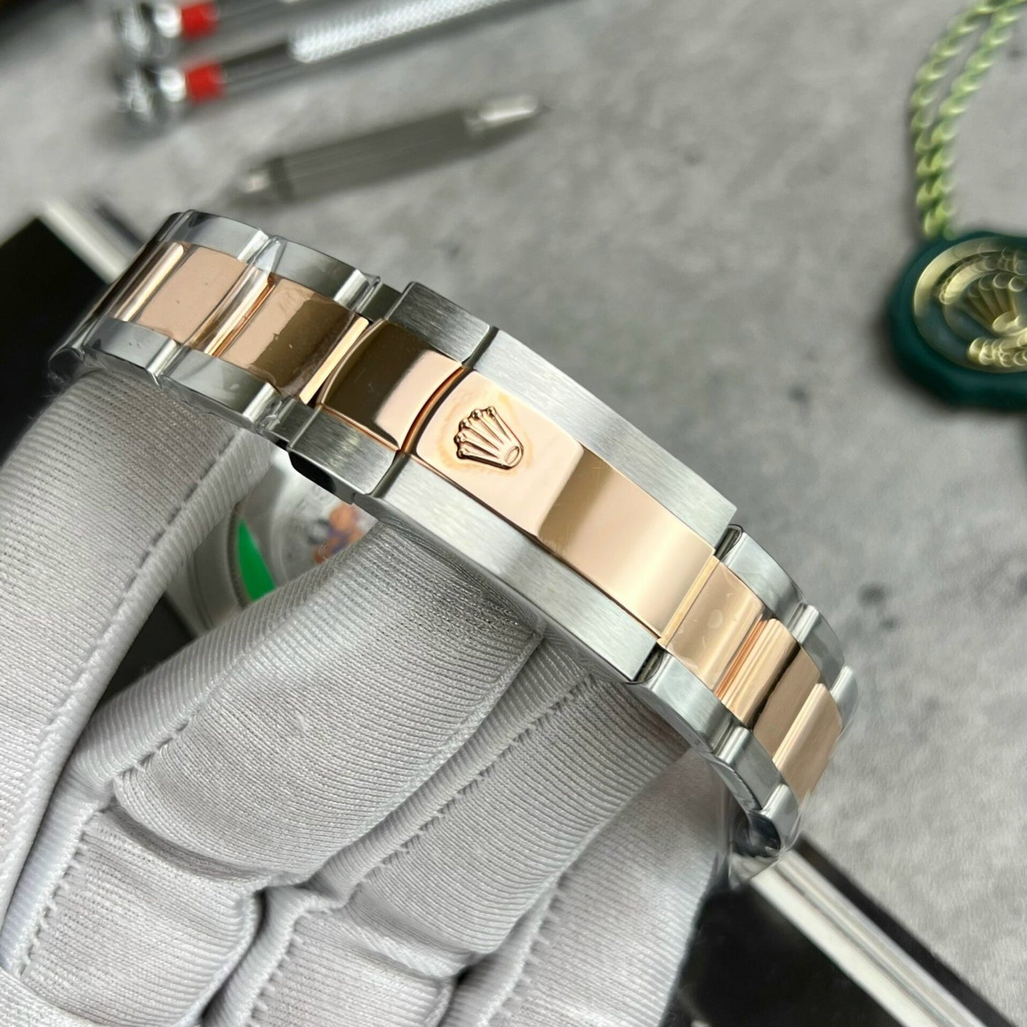 Rolex Datejust 126331 Replica Watch Gold Wrapped Oyster Strap Clean Factory 41mm