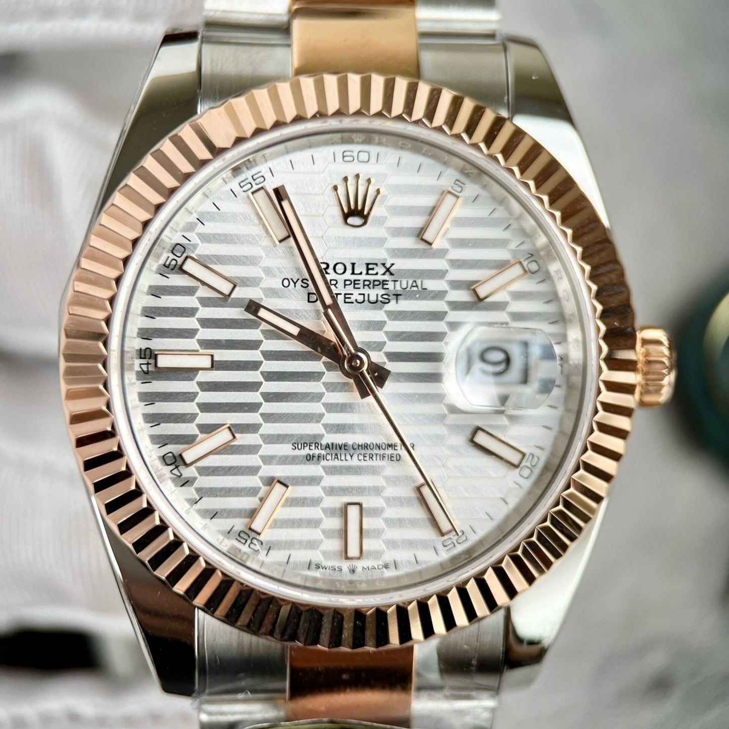 Rolex Datejust 126331 Replica Watch Gold Wrapped Oyster Strap Clean Factory 41mm