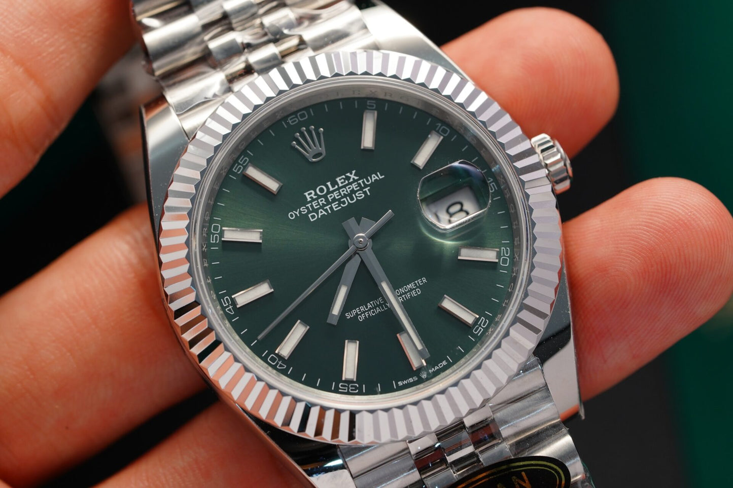 Rolex Datejust 126334 Replica Watch Green Dial Clean Factory 41mm