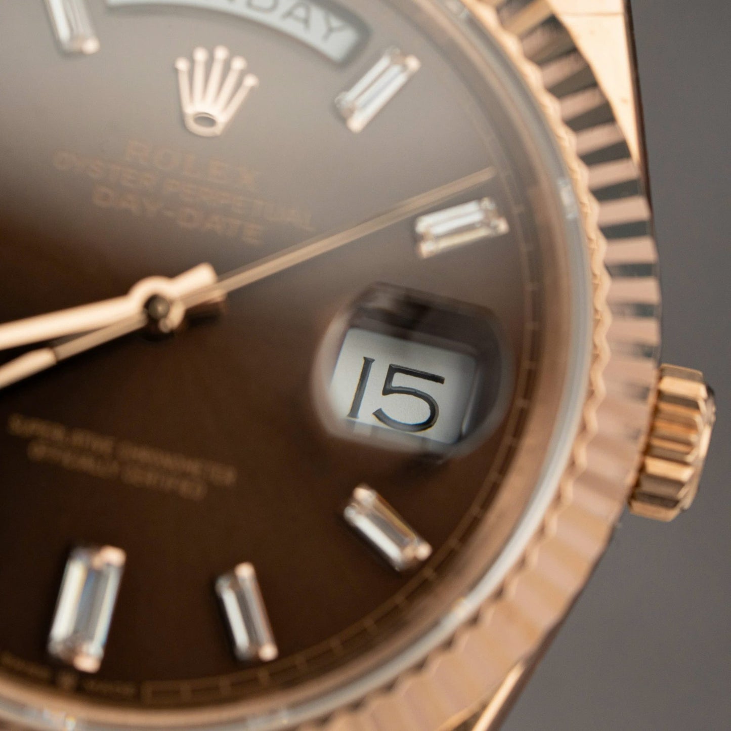 Rolex Day-Date 228235 Replica Watch Dial Chocolate Weight 185gram QF Factory 40mm