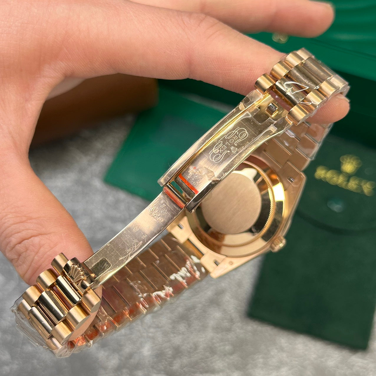 Rolex Replica Watch Day-Date 228235 Rose Gold White Dial V2 GM Factory 40mm