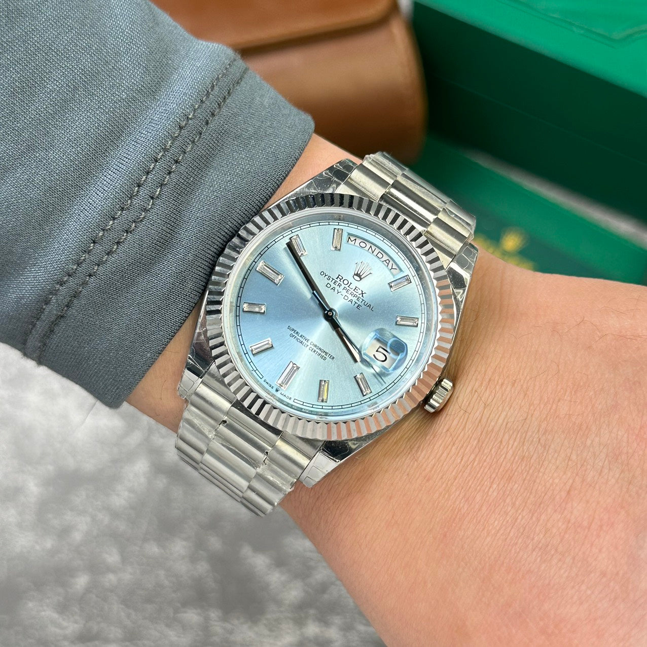 Rolex Replica Watches Day-Date 228236 Strap President V2 GM Factory 40mm