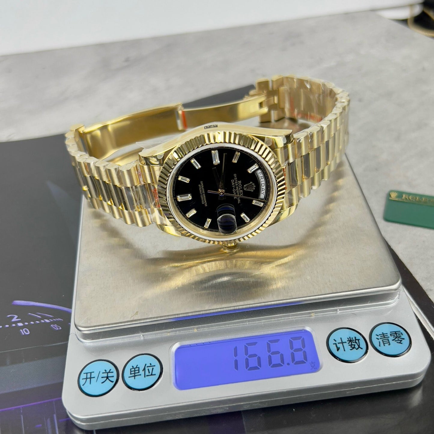 Rolex Day-Date 228238 Replica Watch Black Dial GM Factory 40mm