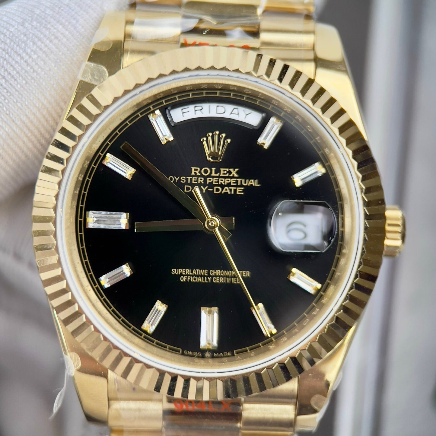 Rolex Day-Date 228238 Replica Watch Black Dial GM Factory 40mm
