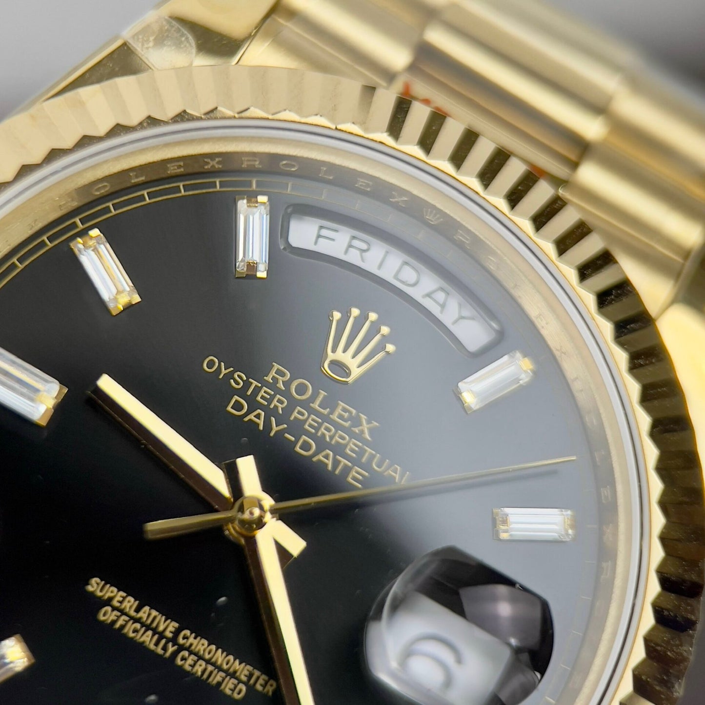 Rolex Day-Date 228238 Replica Watch Black Dial GM Factory 40mm