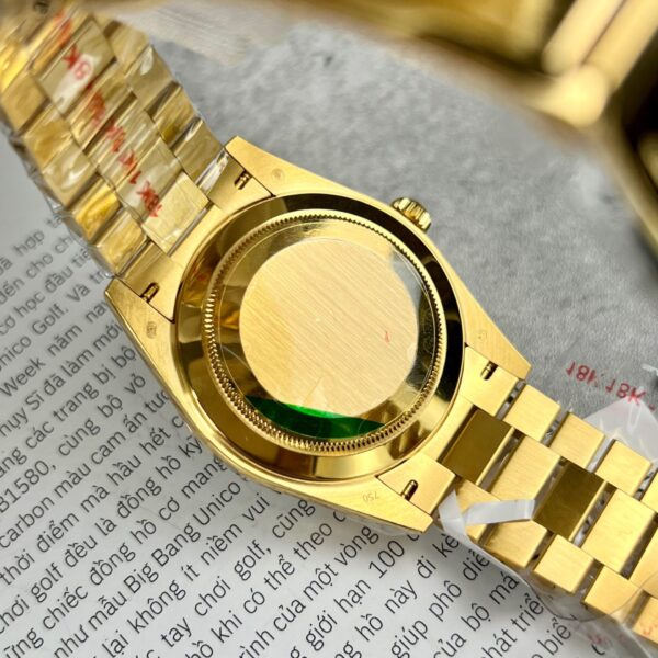 Rolex Day-Date Gold Wrapped Replica Watch With Moissanite Diamonds GM V2 40mm