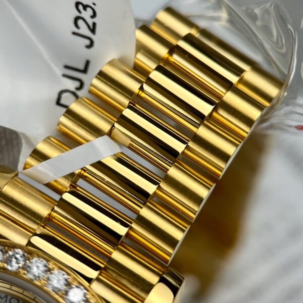Rolex Day-Date Gold Wrapped Replica Watch With Moissanite Diamonds GM V2 40mm