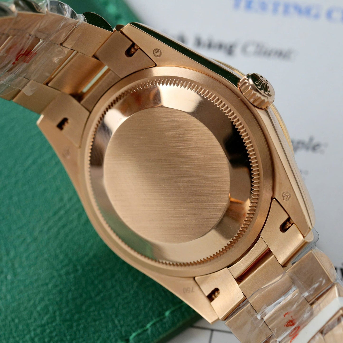 Rolex Day-Date Dial Mother Of Pearl Best Replica Watch Custom Gold Wrapped Clean Factory 36mm