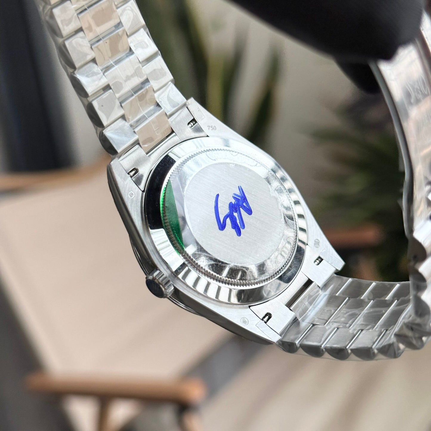 Rolex Replica Watch Day-Date Meteorite Dial President Strap GM Factory 40mm