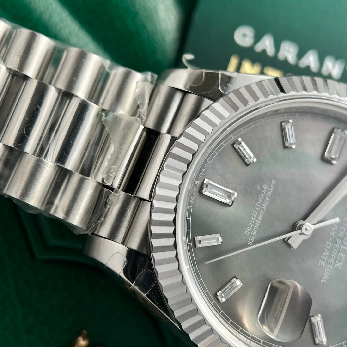 Rolex Replica Watches Day-Date Mother Of Pearl Dial 40mm Clone