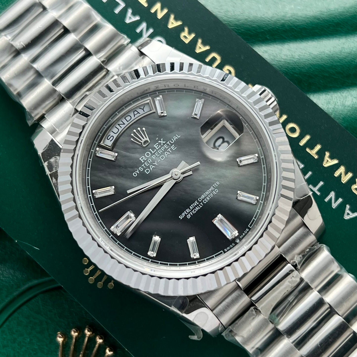 Rolex Replica Watches Day-Date Mother Of Pearl Dial 40mm Clone