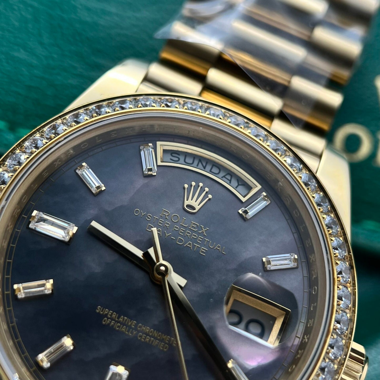 Rolex Day-Date Mother Of Pearl Dial President Strap 40mm Clone