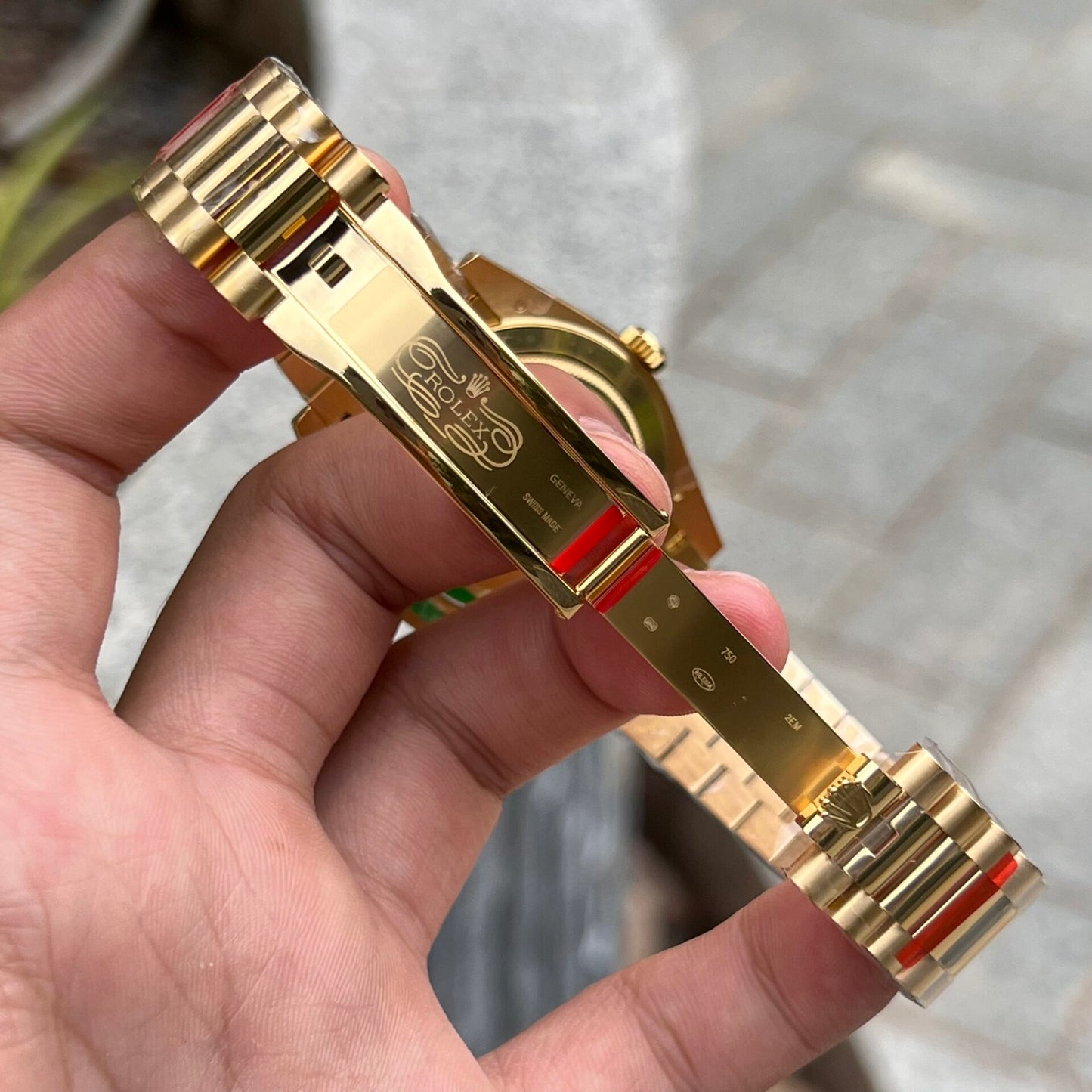 Rolex Day-Date Replica Champagne Dial Jubilee Strap EW Factory 40mm