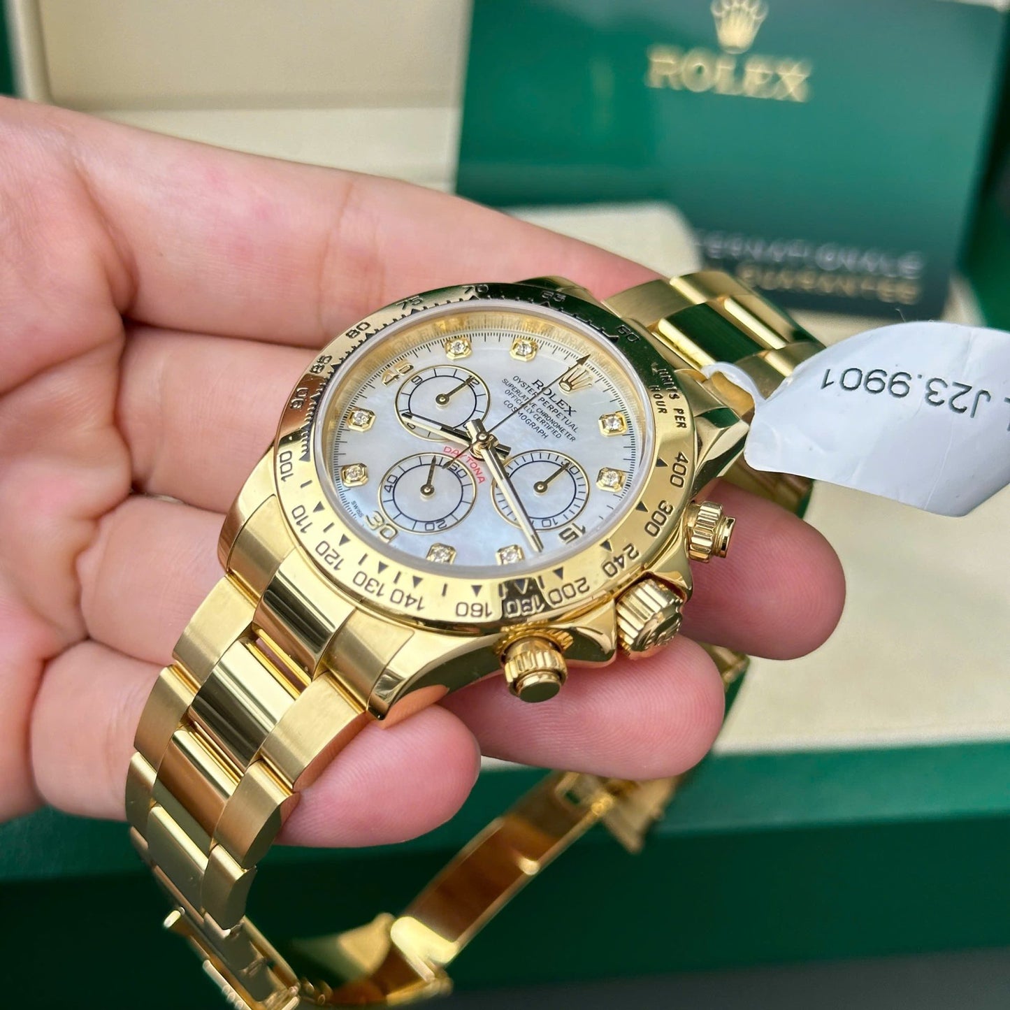 Rolex Daytona 116508 Gold Wrapped Dial Mother Of Pearl Clean Factory 40mm