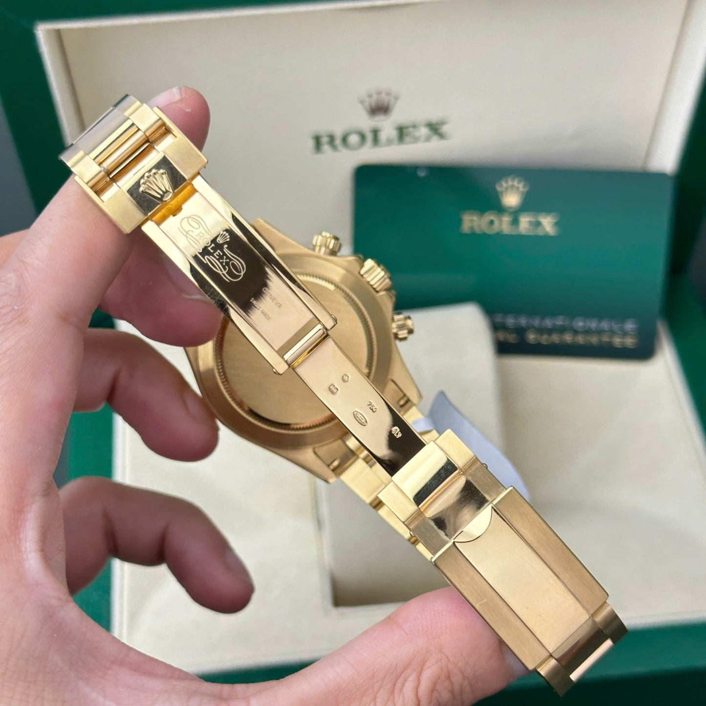 Rolex Daytona 116508 Gold Wrapped Dial Mother Of Pearl Clean Factory 40mm