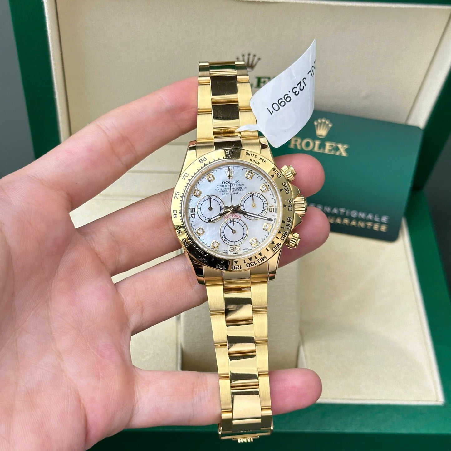 Rolex Daytona 116508 Gold Wrapped Dial Mother Of Pearl Clean Factory 40mm