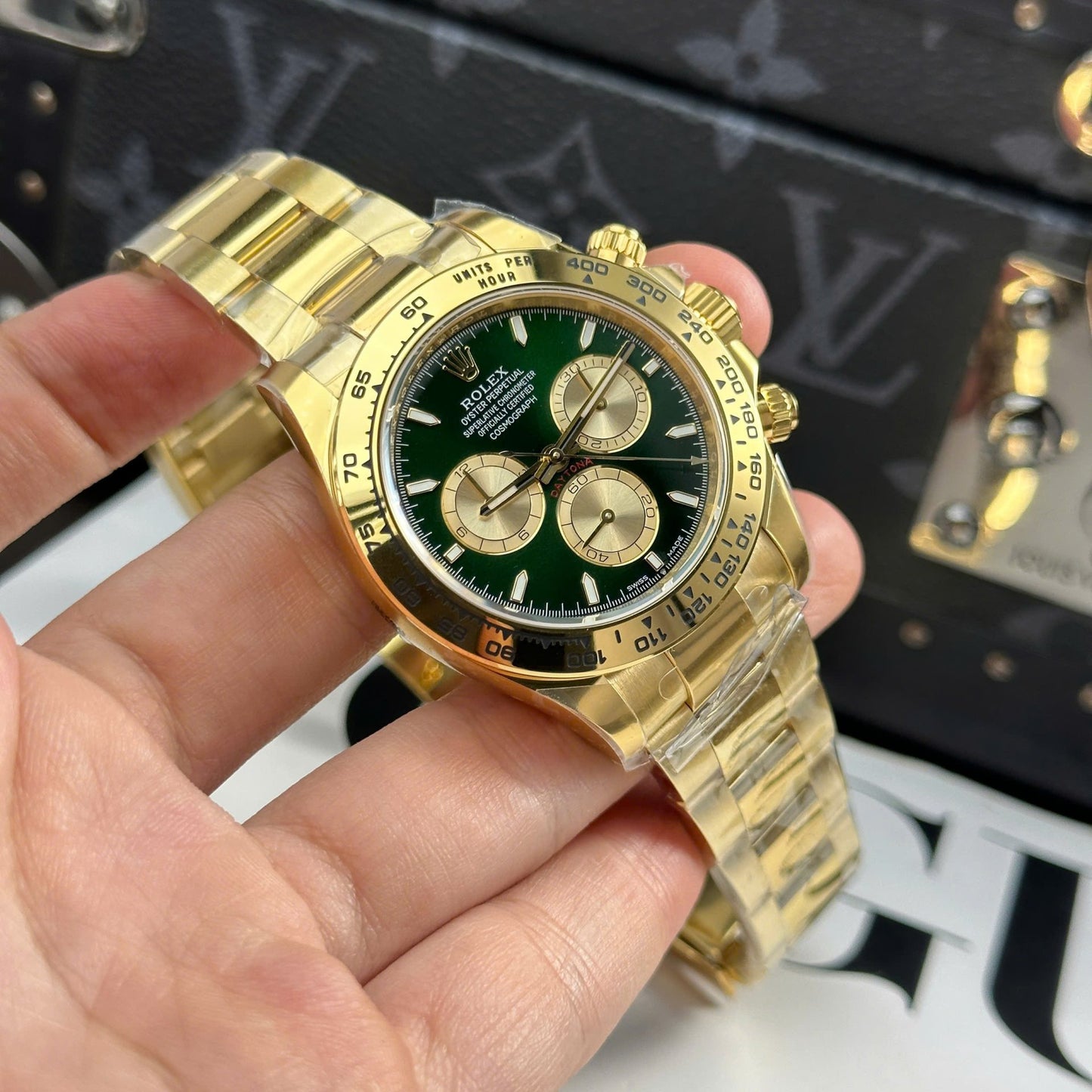 Rolex Daytona 126508 Dial Green Best Replica Watch Oyter Strap THB Factory 40mm
