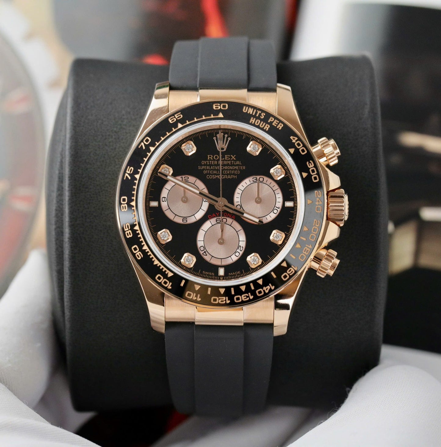 Rolex Daytona 126515 Dial Black Replica Watch Custom Gold Wrapped 40mm