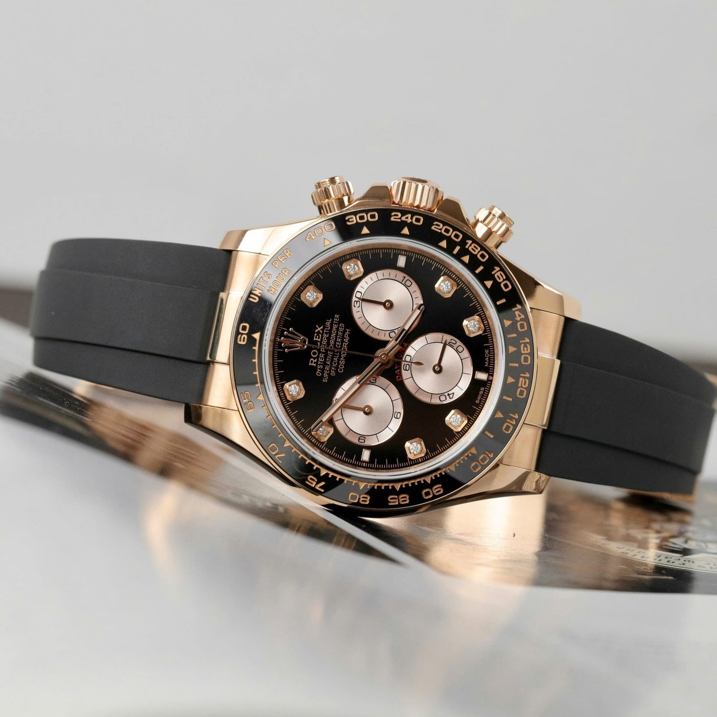 Rolex Daytona 126515 Dial Black Replica Watch Custom Gold Wrapped 40mm