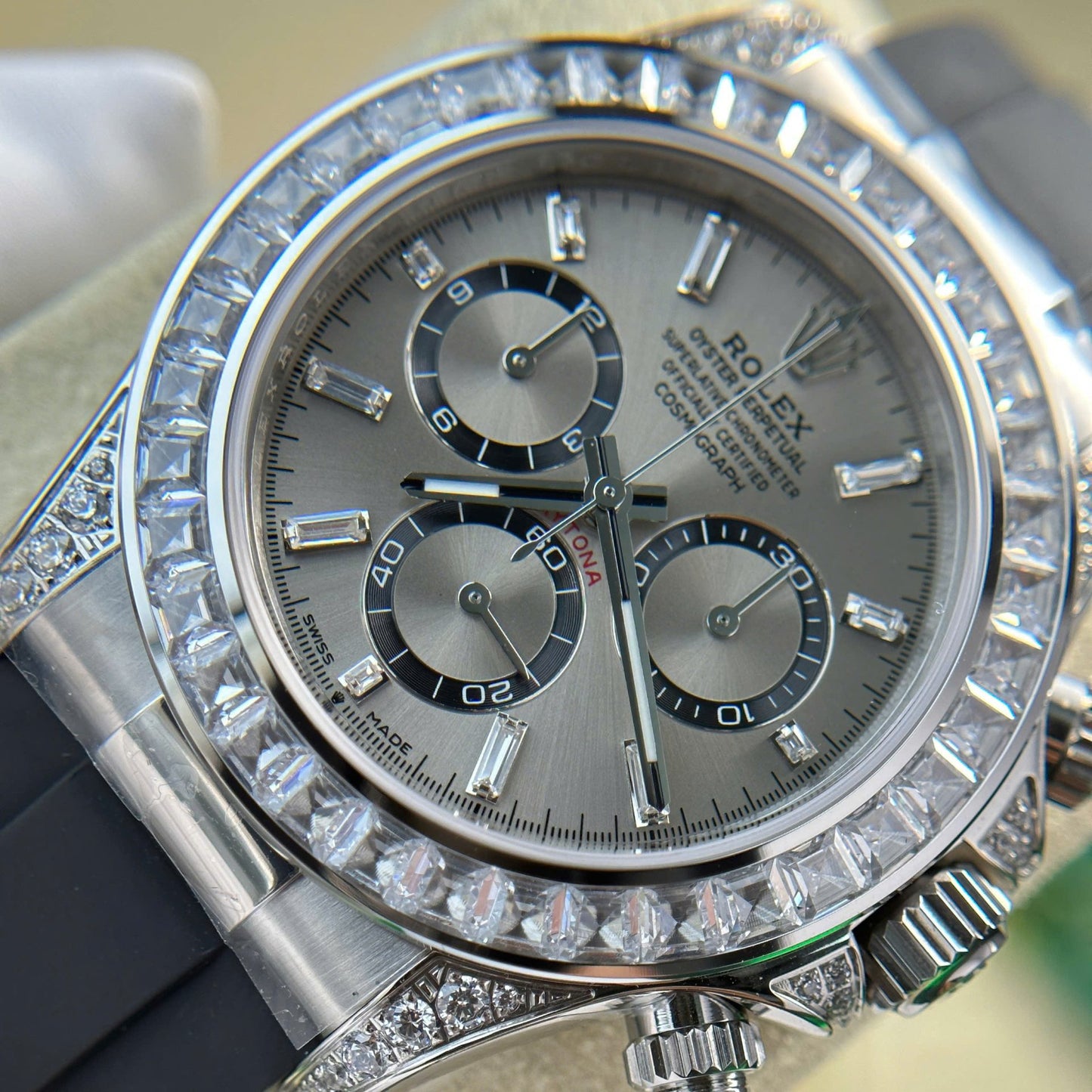 Rolex Daytona 126539TBR Replica Watch Dial Gray Sundust 40mm Clone