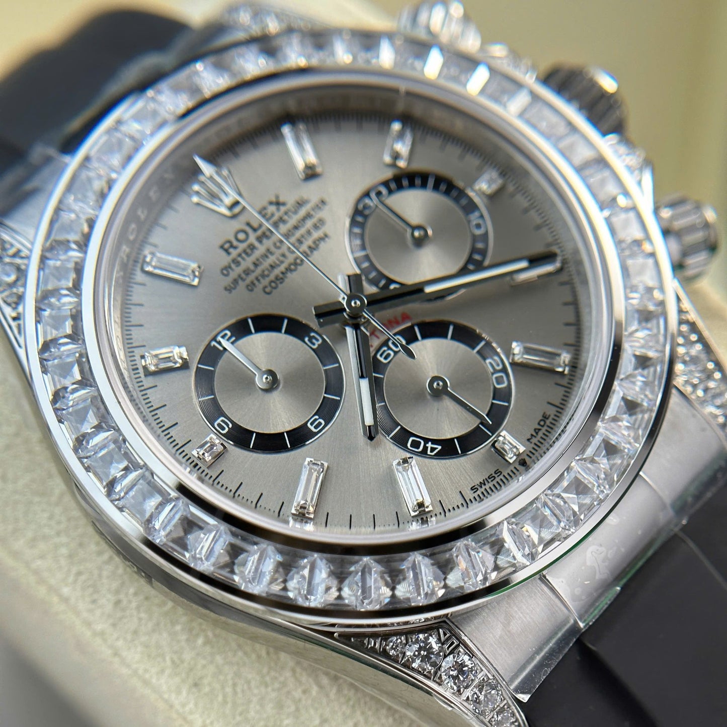 Rolex Daytona 126539TBR Replica Watch Dial Gray Sundust 40mm Clone